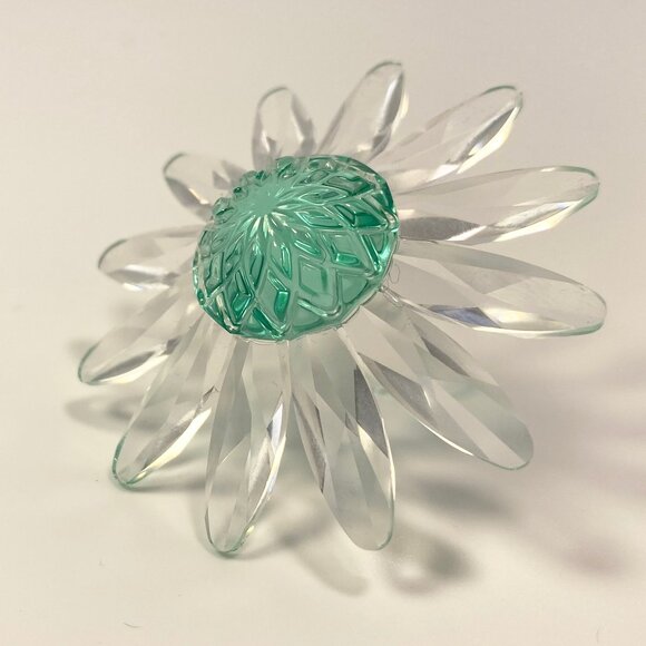 Swarovski Crystal SCS Green Daisy Flower Figurine, Box - Picture 4 of 11